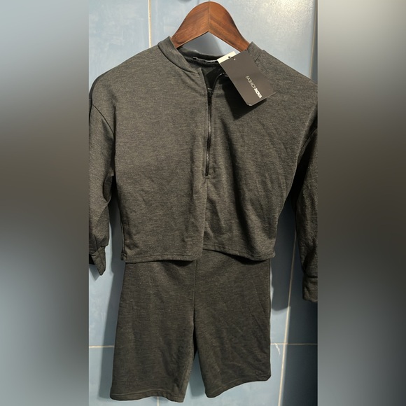 Fashion Nova Chicago Short Set - Charcoal - Picture 4 of 4